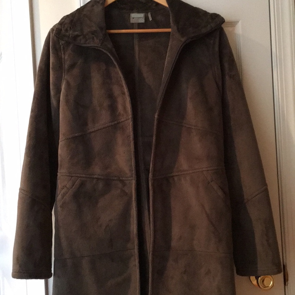 Athleta Minka Fleece Coat (Olive)